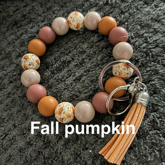 Hand Crafted Beaded Keychain Bracelets - Pink, Blue, Purple, Gold - Picture 12 of 16